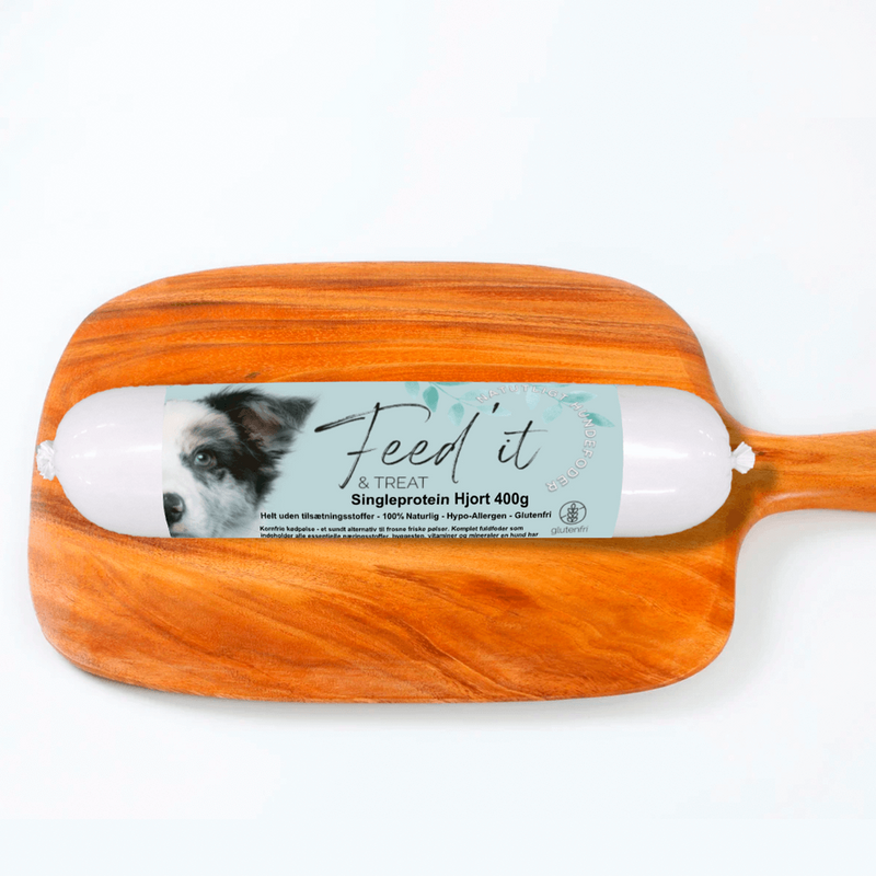 Feed'it & Treat godbidspølse, hjort 400g