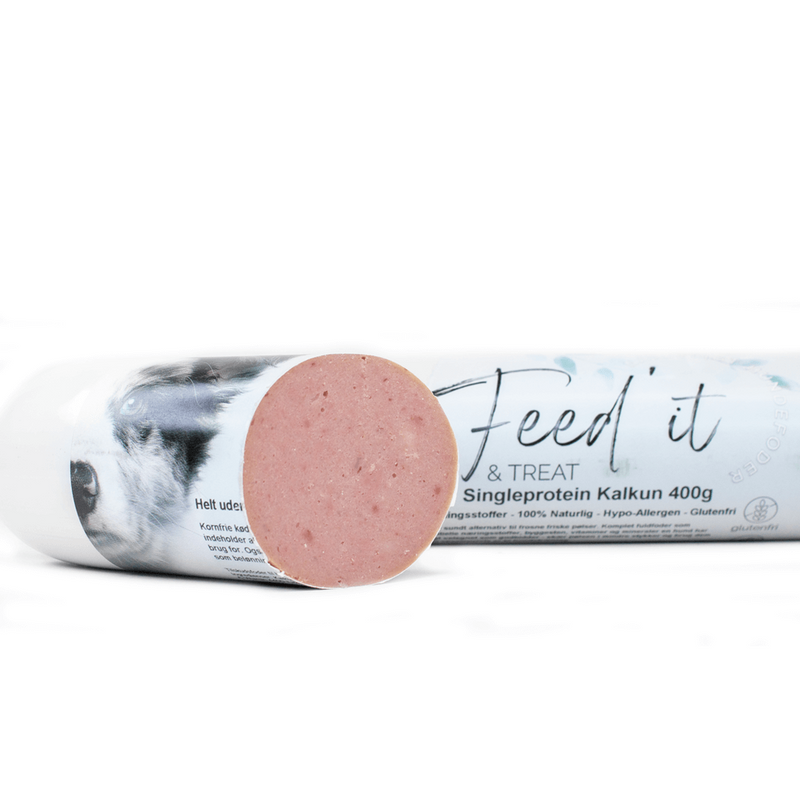 Feed'it & Treat godbidspølse, kalkun 400g