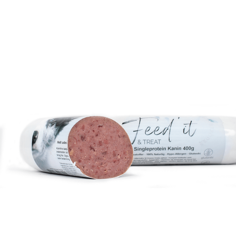 Feed'it & Treat godbidspølse, kanin 400g