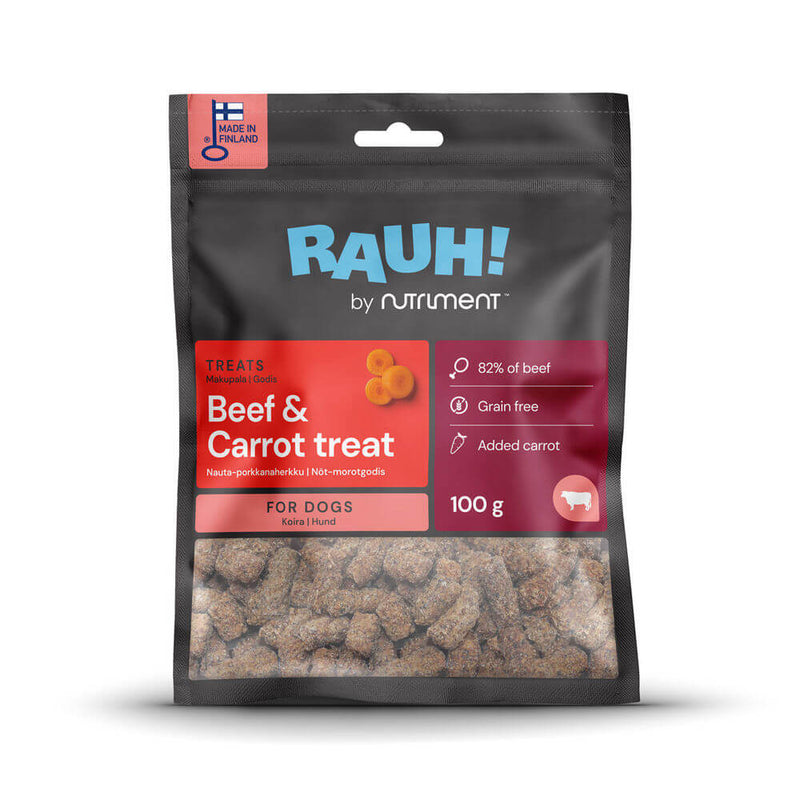 RAUH Beef-Carrot godbidder, 100g