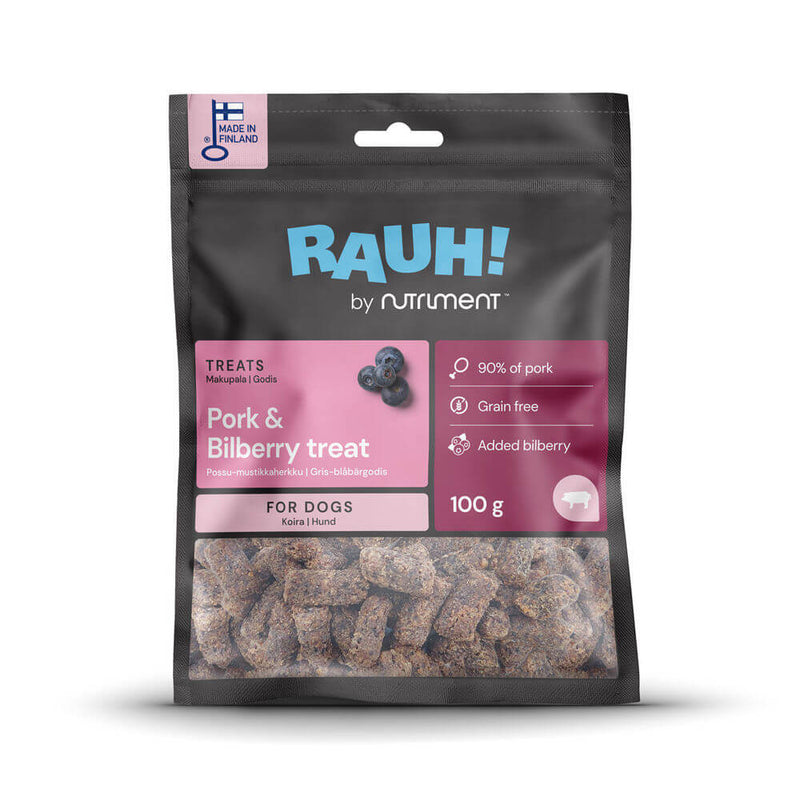 RAUH Pork-Bilberry godbidder, 100g