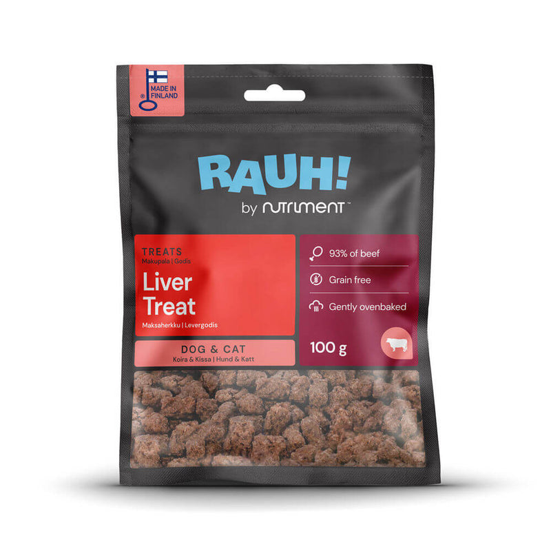 RAUH Beef-Liver godbidder, 100g