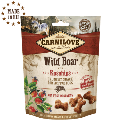 Carnilove Crunchy vildsvin med hyben, 200g